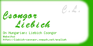 csongor liebich business card